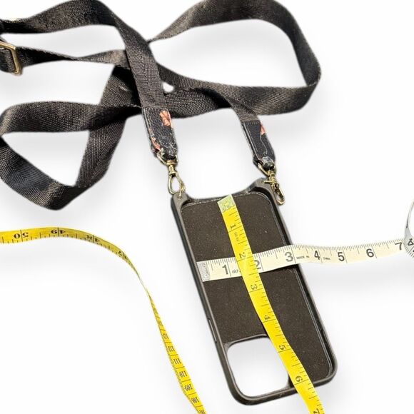 BANDOLIER Women’s Black Floral Elise Crossbody Phone Case iPhone 14 Pro Max - Picture 4 of 4